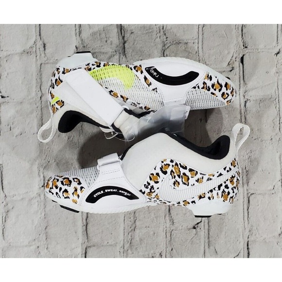 Nike SuperRep Cycling Shoes CJ0775 177 White Volt Print WOMENS SIZE 6.5 - Picture 6 of 8